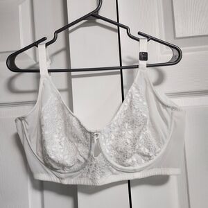 Elegant White Lace Bra